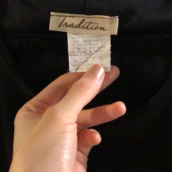 🌸Vintage black sequin dress - Picture 5 of 11